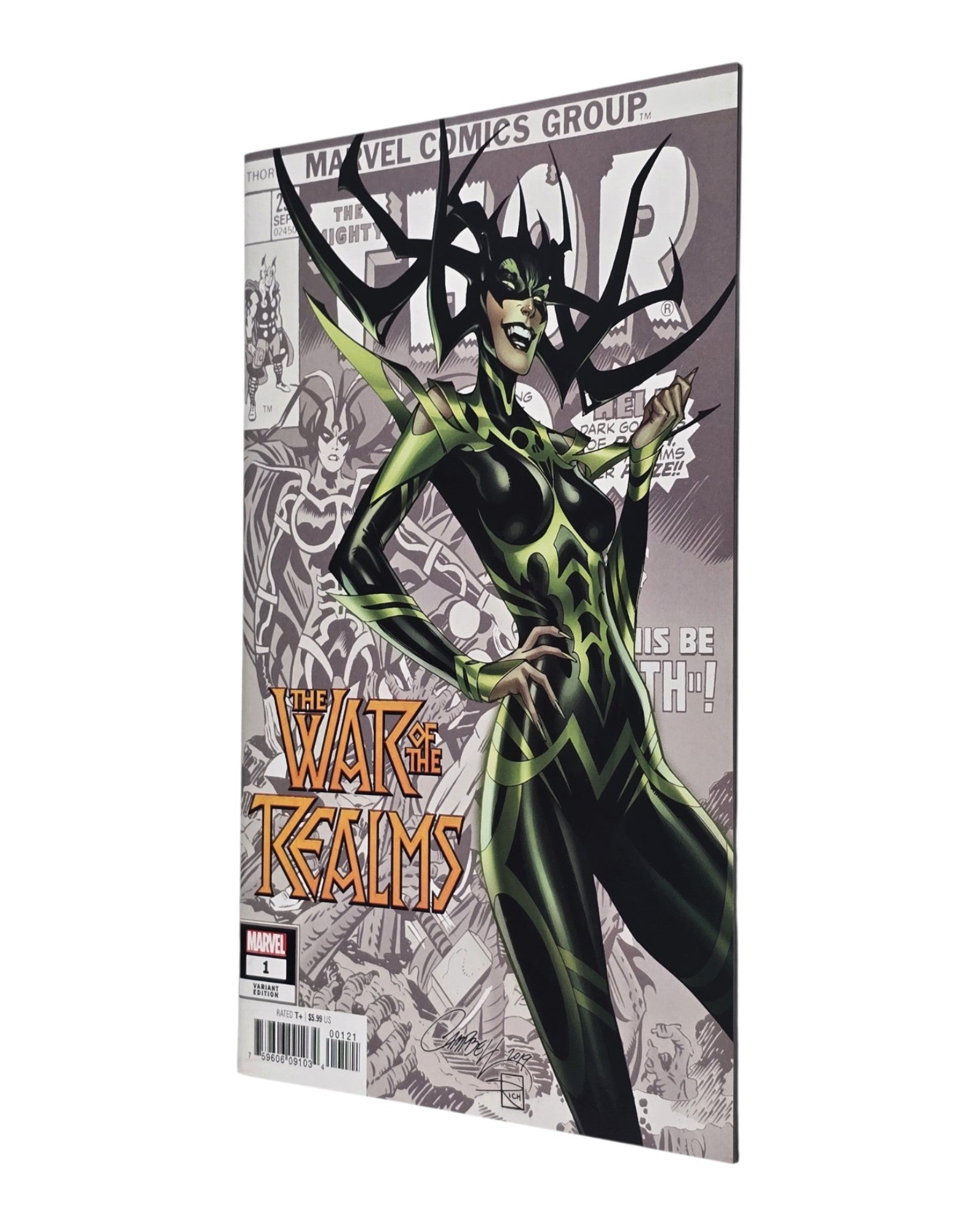 War of the Realms #1, Marvel '19 — front cover, fore edge