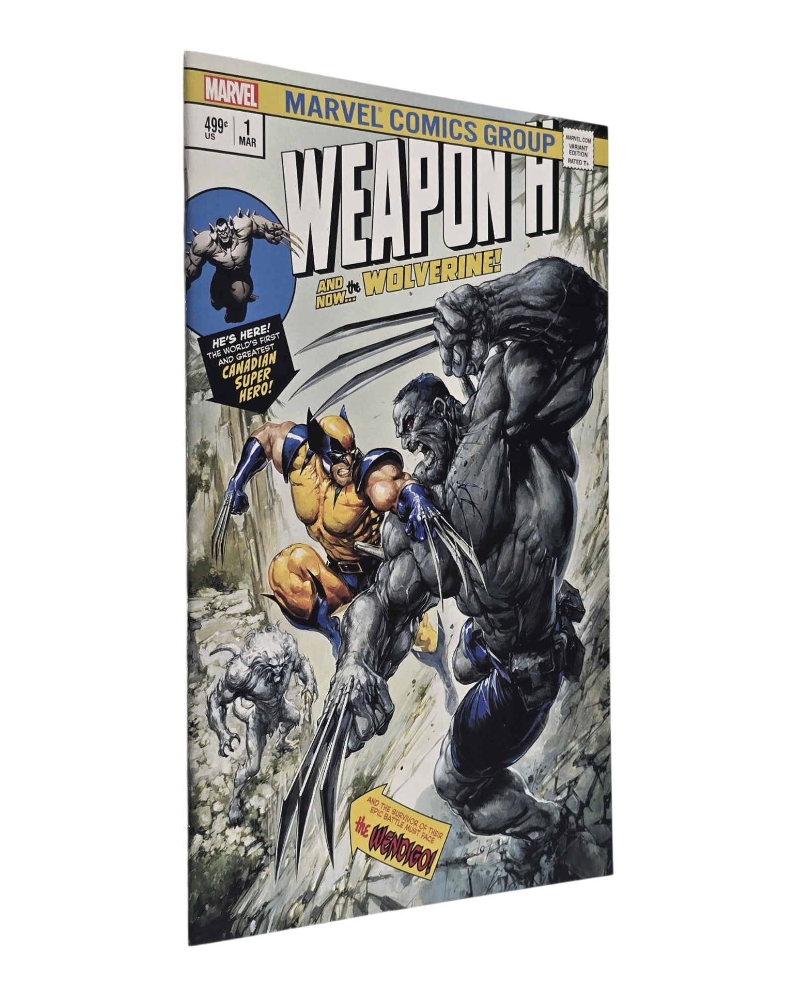Weapon H #1 Variant, Marvel '18 — front cover, spine edge
