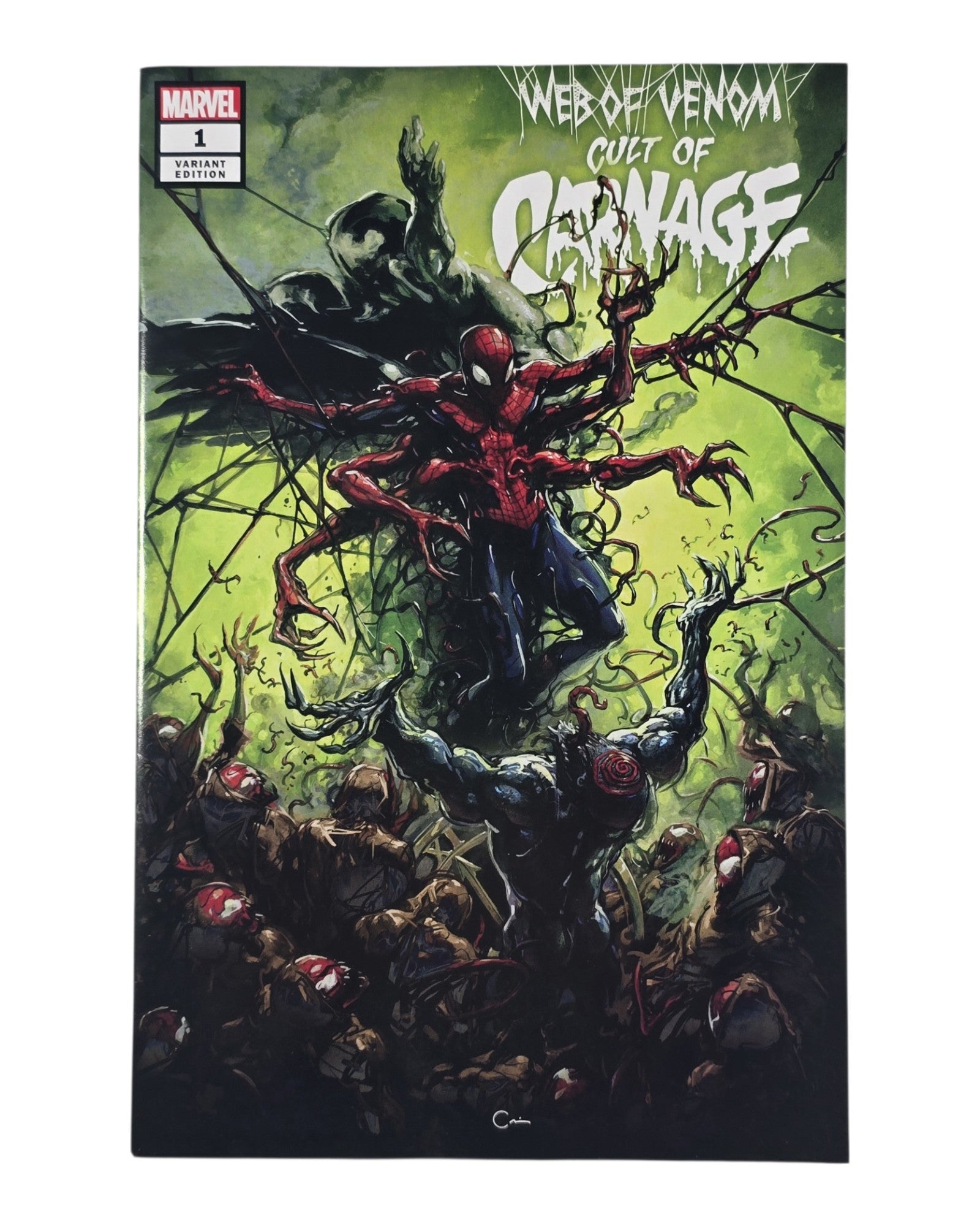 Web of Venom: Cult of Carnage #1, Scorpion Excl, Clayton Crain, Marvel '19
