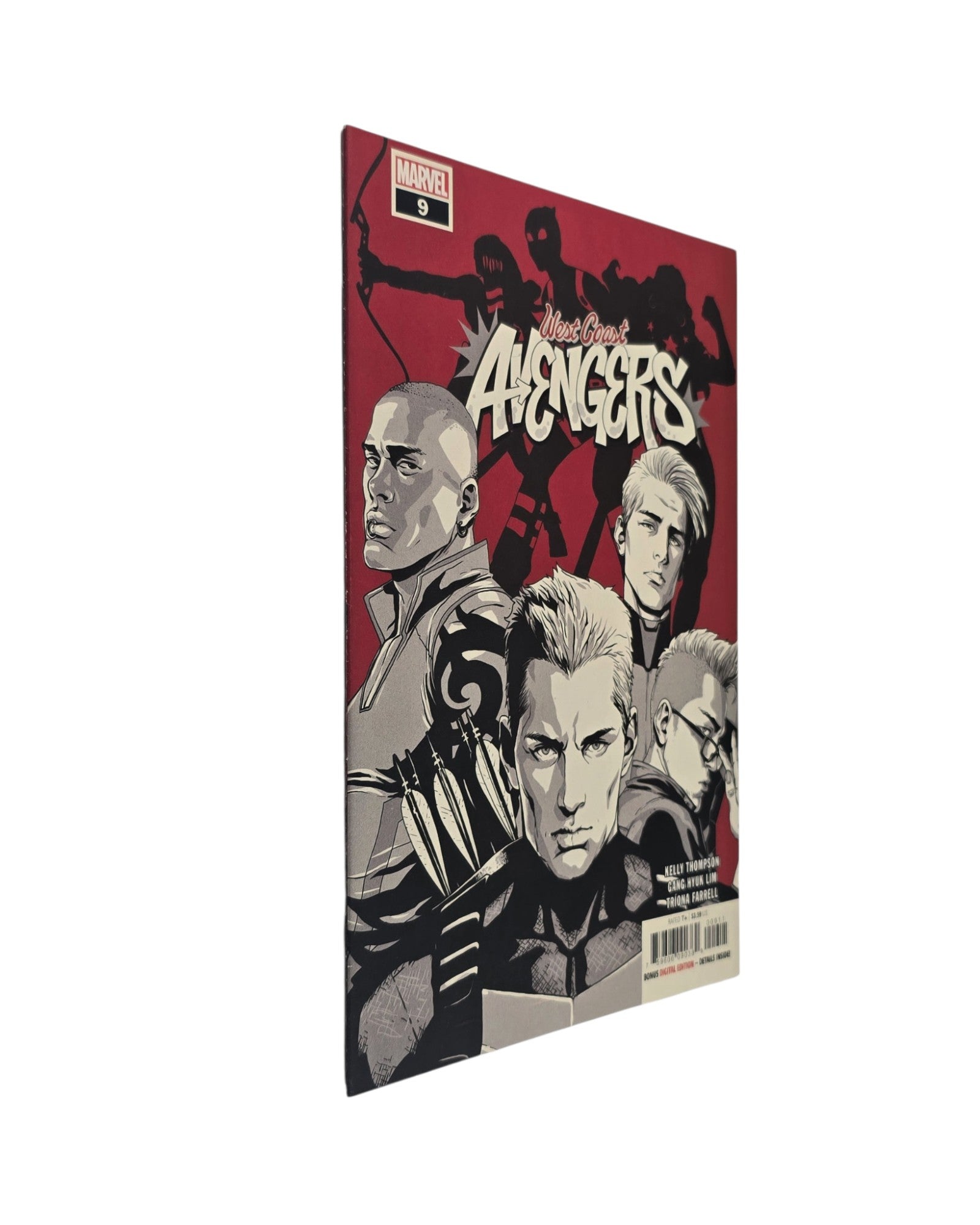 West Coast Avengers Vol. 3 #9, Gang Hyuk Lim Cover, Marvel '19 — front cover, spine edge