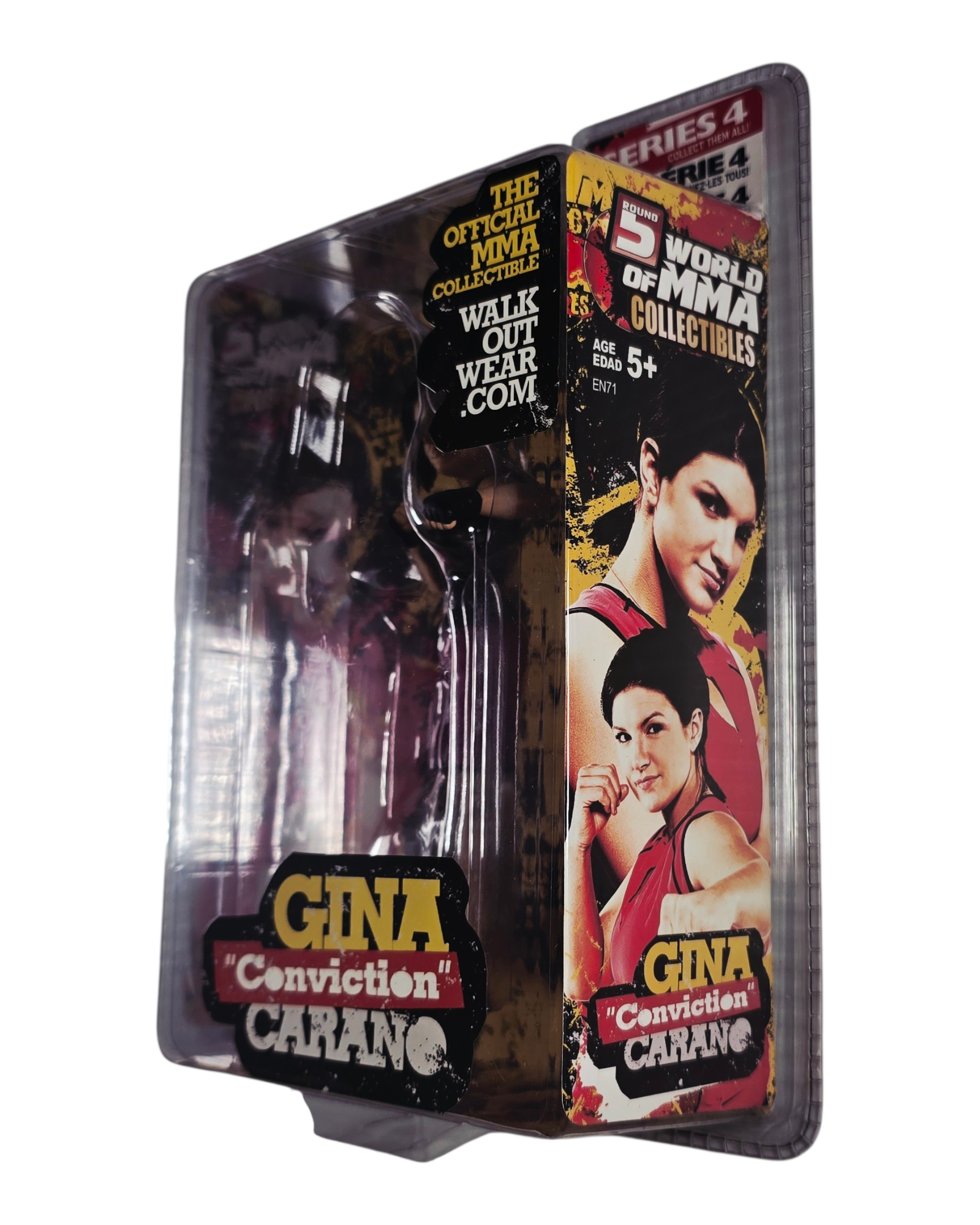 World of MMA Collectibles Series 4 Gina Carano Pink Shorts Chase, Round 5 '09