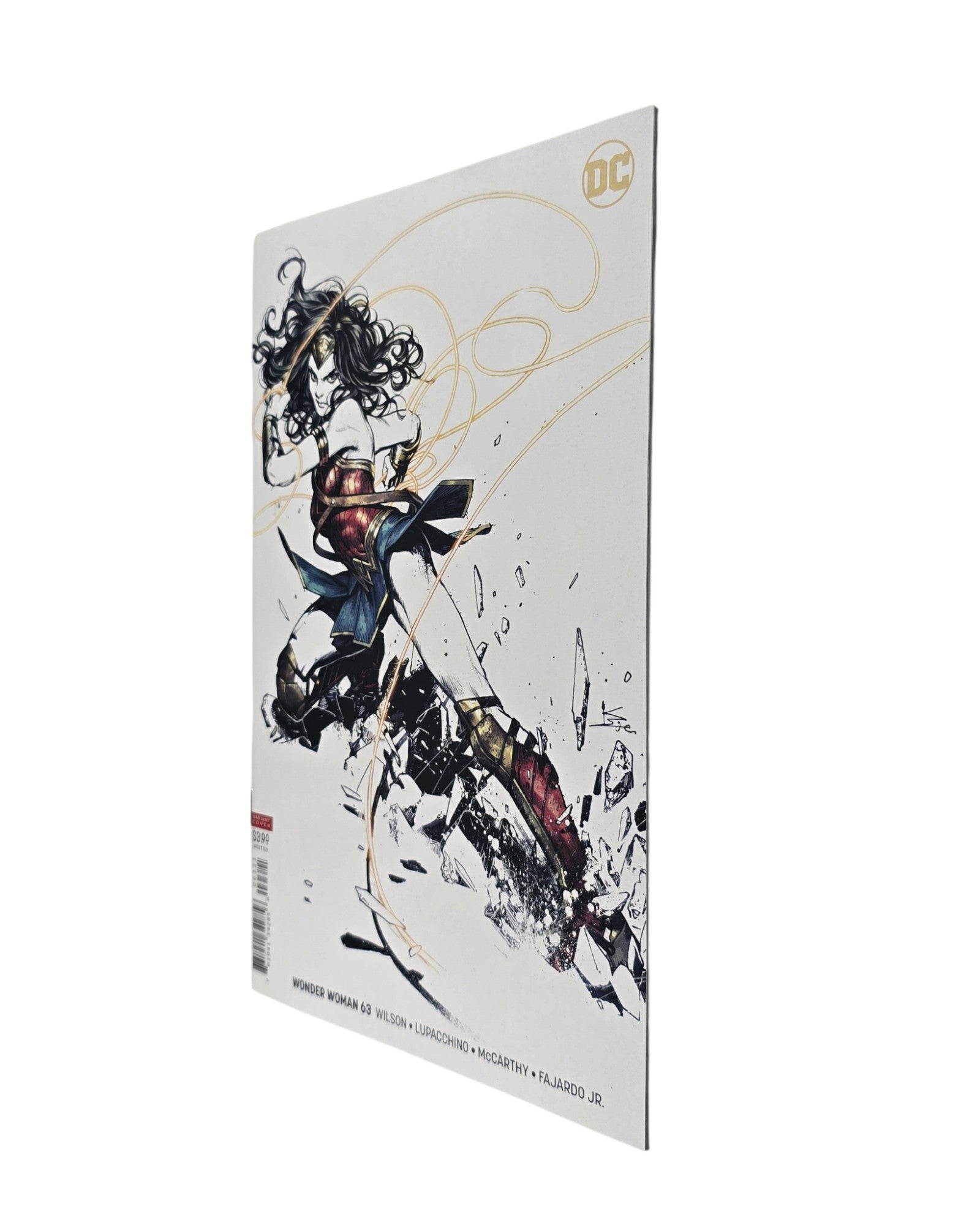 Wonder Woman Vol. 5 #63B, Kamome Shirahama Cover, DC '19 — front cover, fore edge