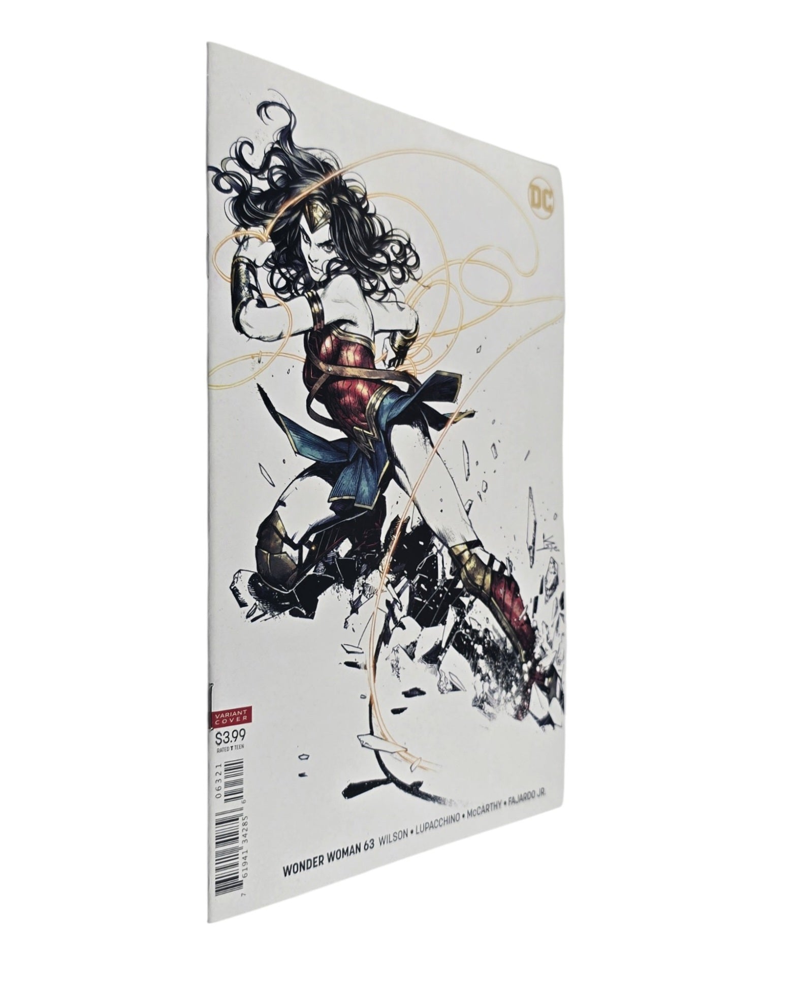 Wonder Woman Vol. 5 #63B, Kamome Shirahama Cover, DC '19 — front cover, spine edge