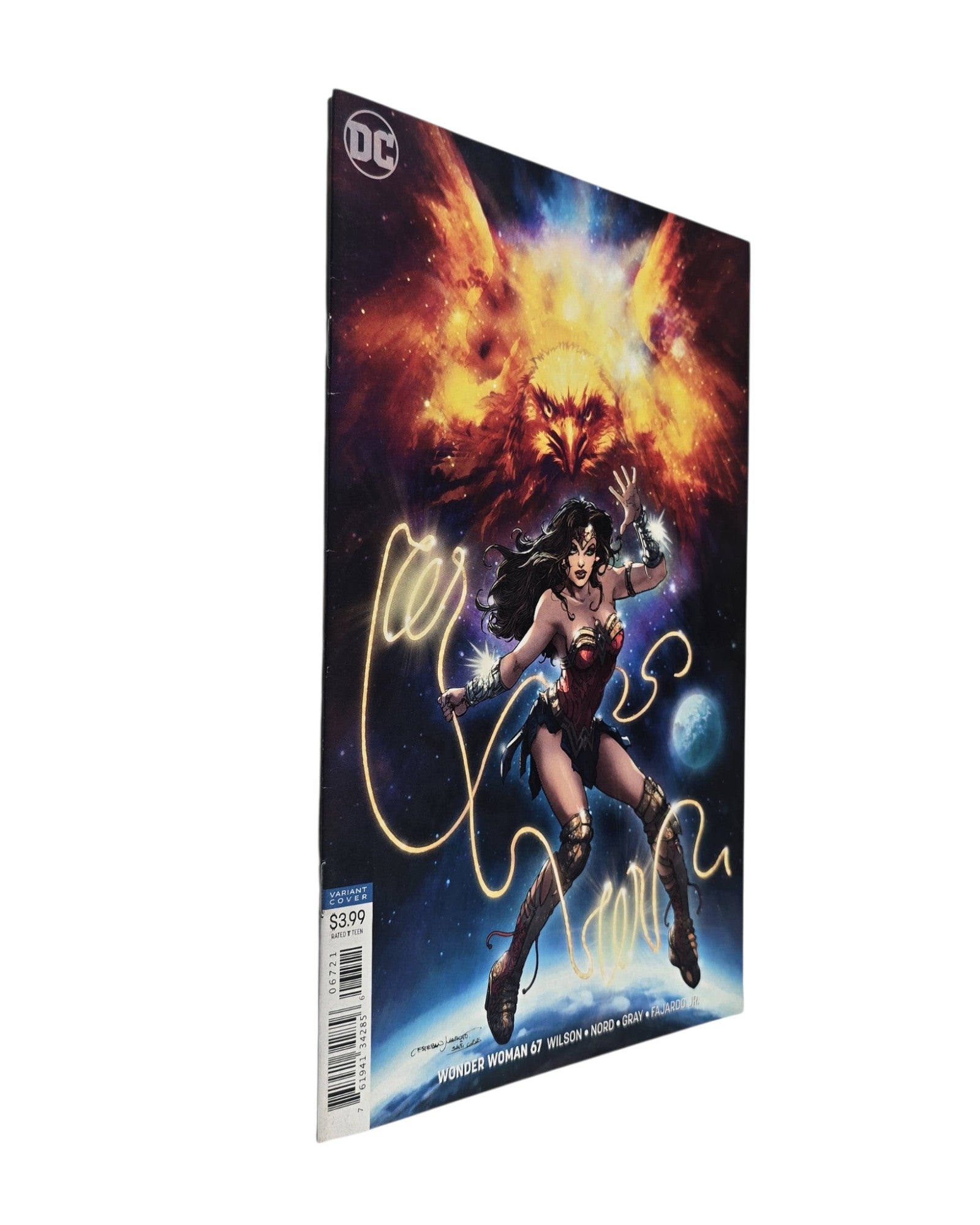 Wonder Woman Vol. 5 #67B, Esteban Maroto Cover, DC '19 — front cover, spine edge