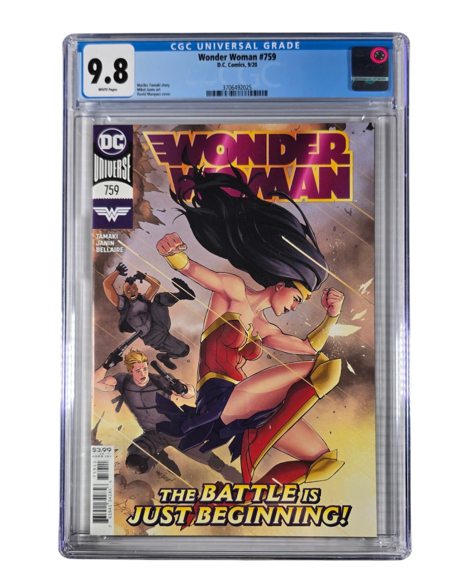 Wonder Woman Vol. 5 #759A, David Marquez Cover, CGC 9.8 (25), DC '20