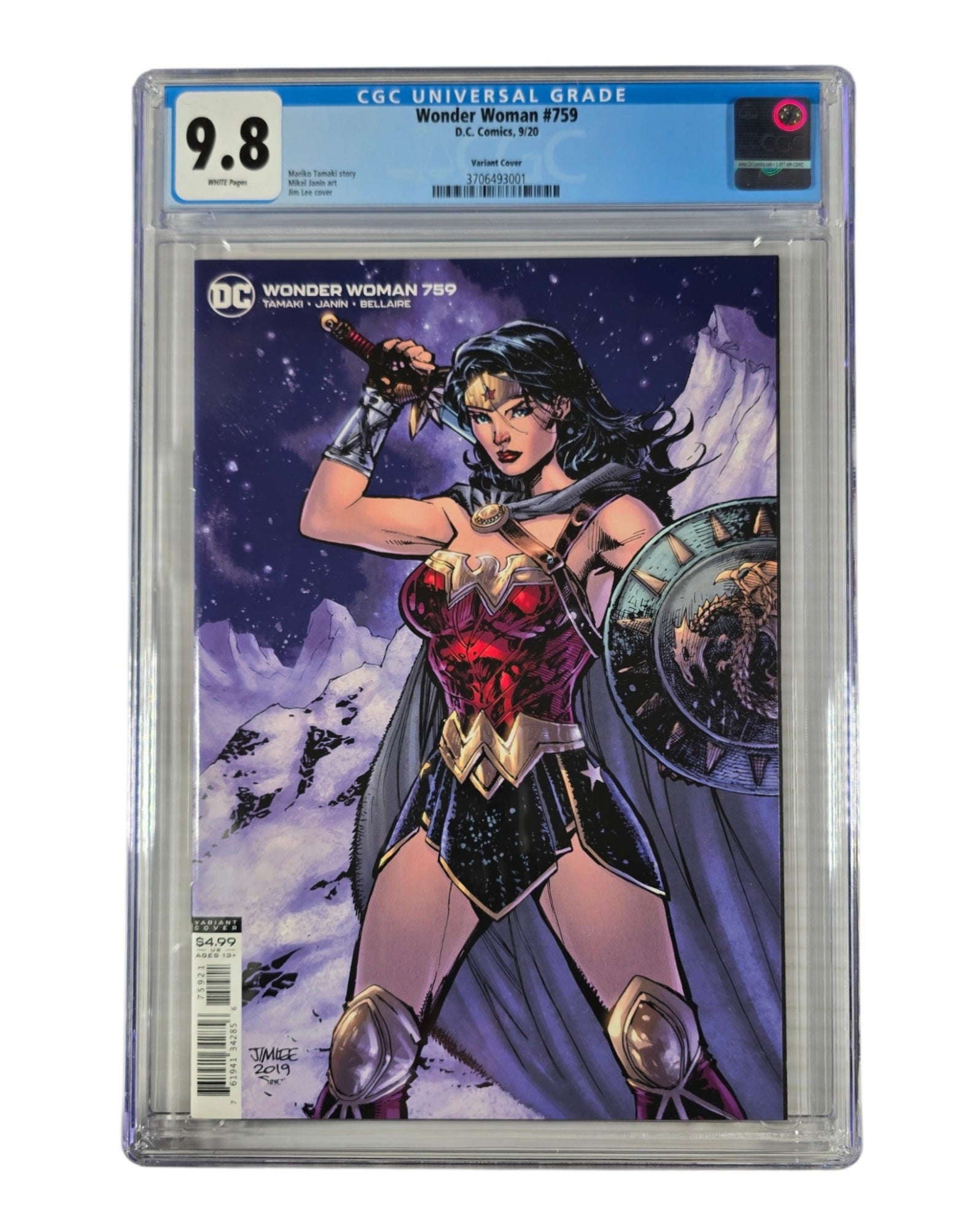 Wonder Woman Vol. 5 #759B, Jim Lee Cover, CGC 9.8 (01), DC '20