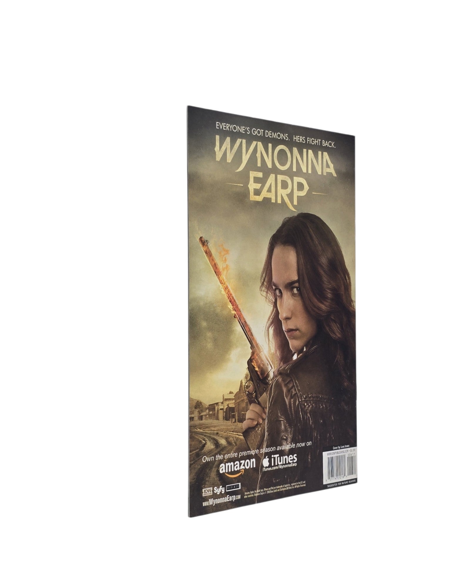 Wynonna Earp Vol. 2 #6A, Lora Innes Cover, IDW '16 — back cover, fore edge