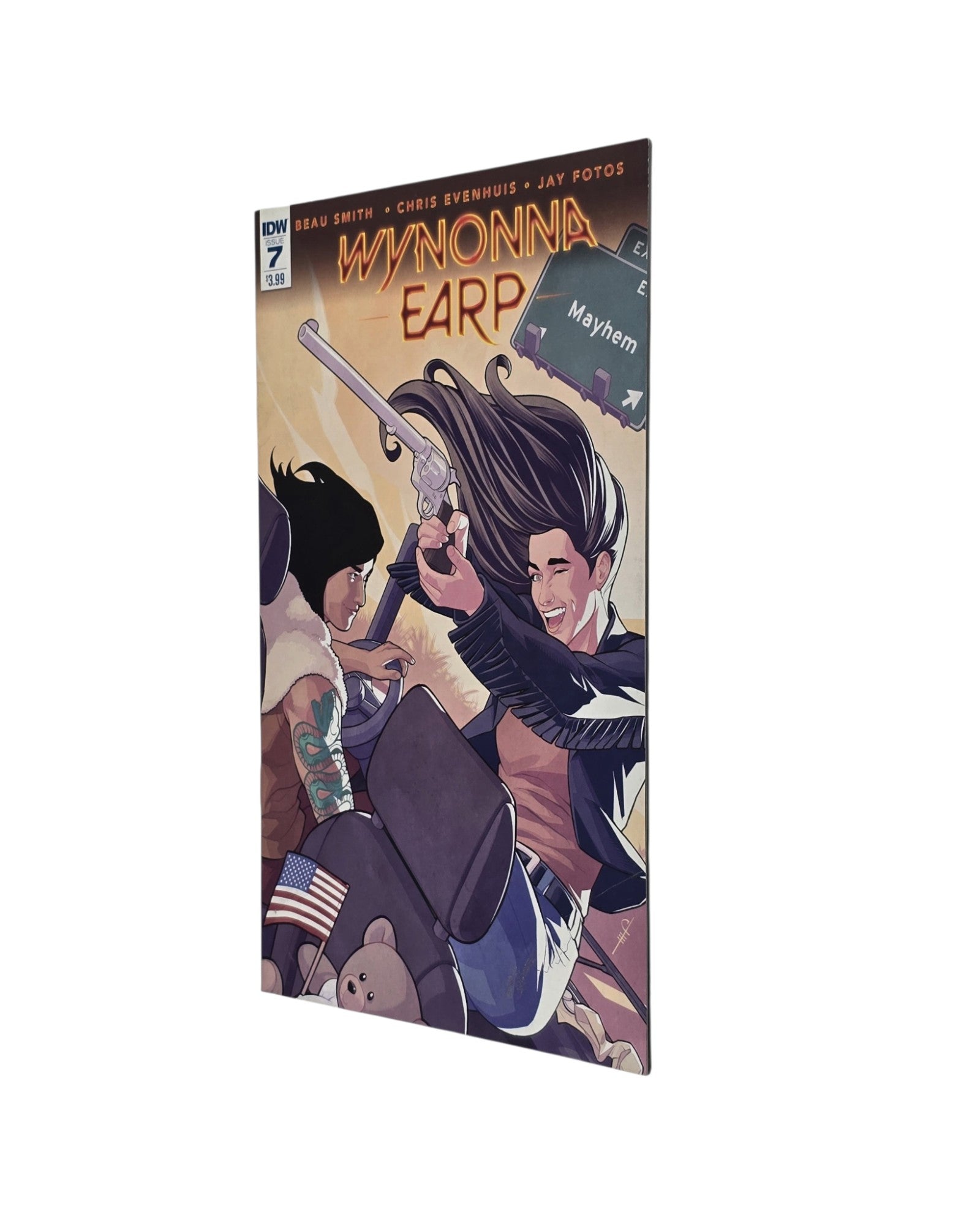 Wynonna Earp Vol. 2 #7A, IDW '16 — front cover, fore edge