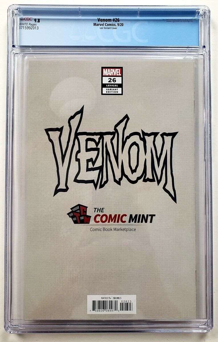 Venom, Vol. 4, #26, Inhyuk Lee Variant, 1st Full Appearance of Virus, CGC 9.8